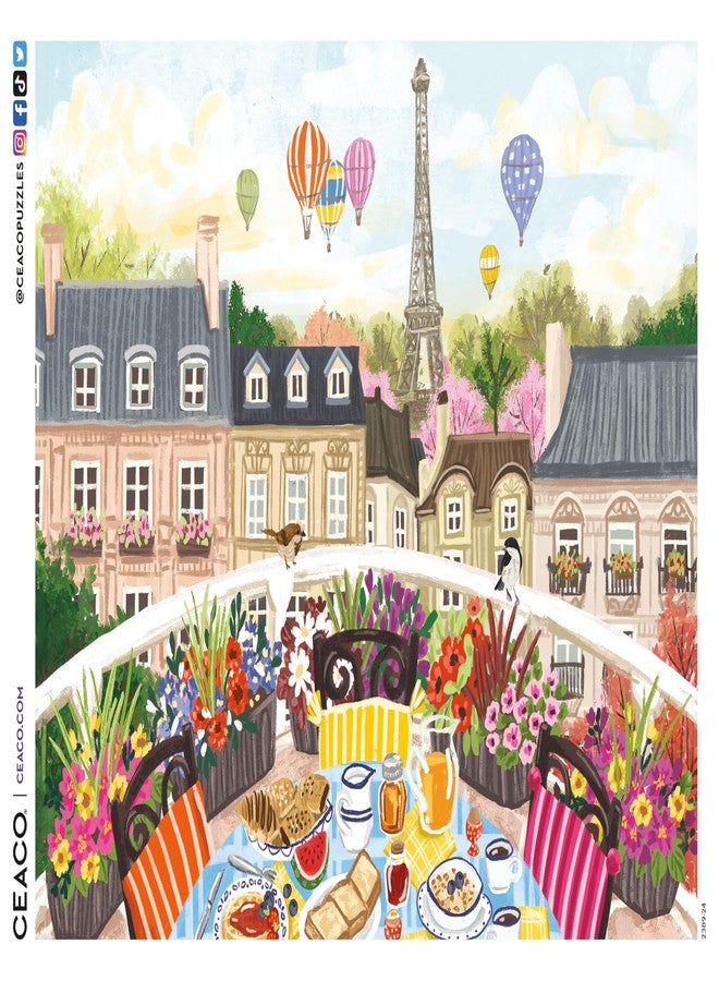 سيكو أحجية الصور المقطوعة Ceaco - EZ2Hold - أوليفيا جيبس - باريس المثالية - 500 قطعة للبالغين - أحجية مليئة بالتحدي مثالية لأمسيات الألعاب - الحجم النهائي 26 × 19 - Image 5